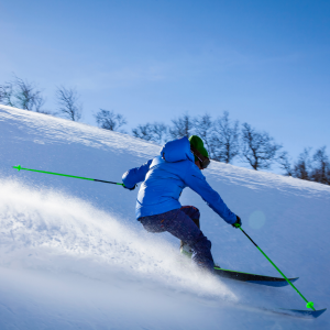 Downhill skiing presents risk for winter sports injuries without proper preparation. 